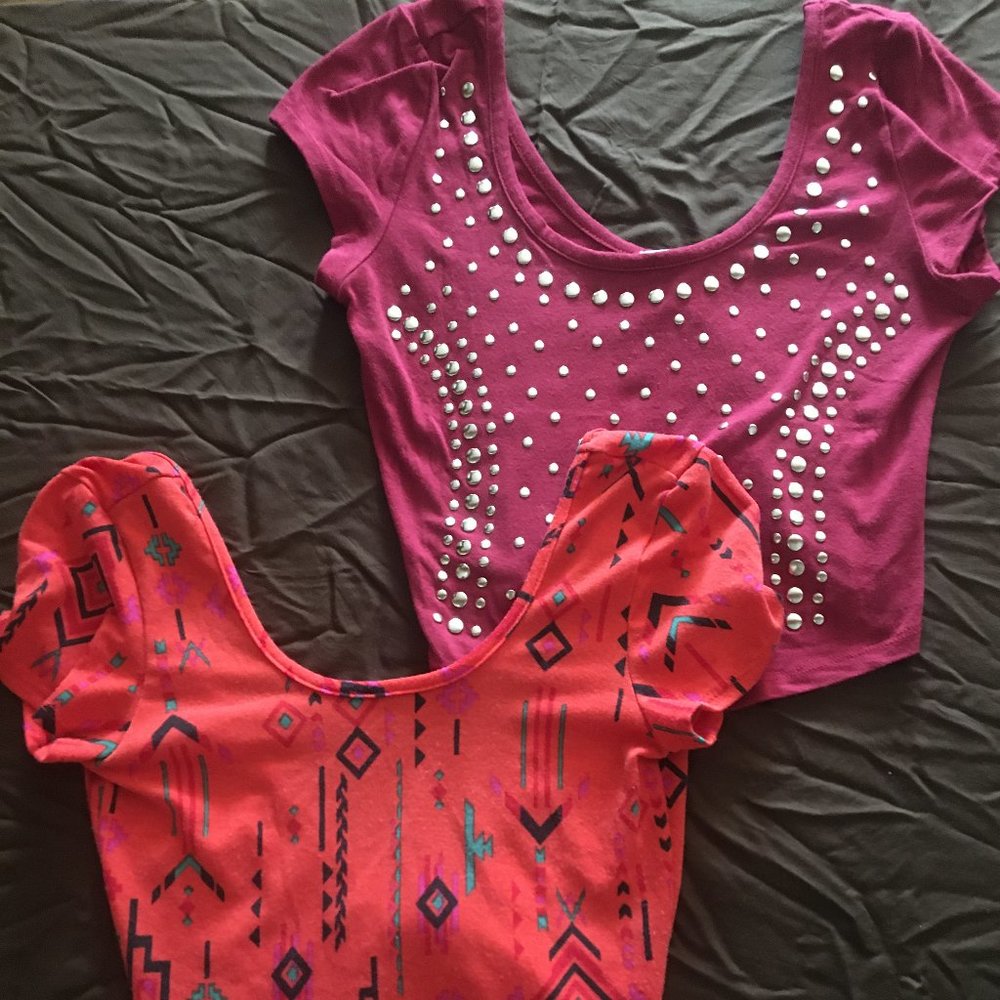 2 Charlotte Russe Crop Tops - Size Medium